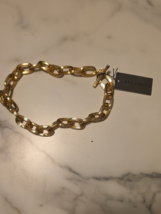 All Saints Jewelry - AllSaints Gold Oval Link Necklace